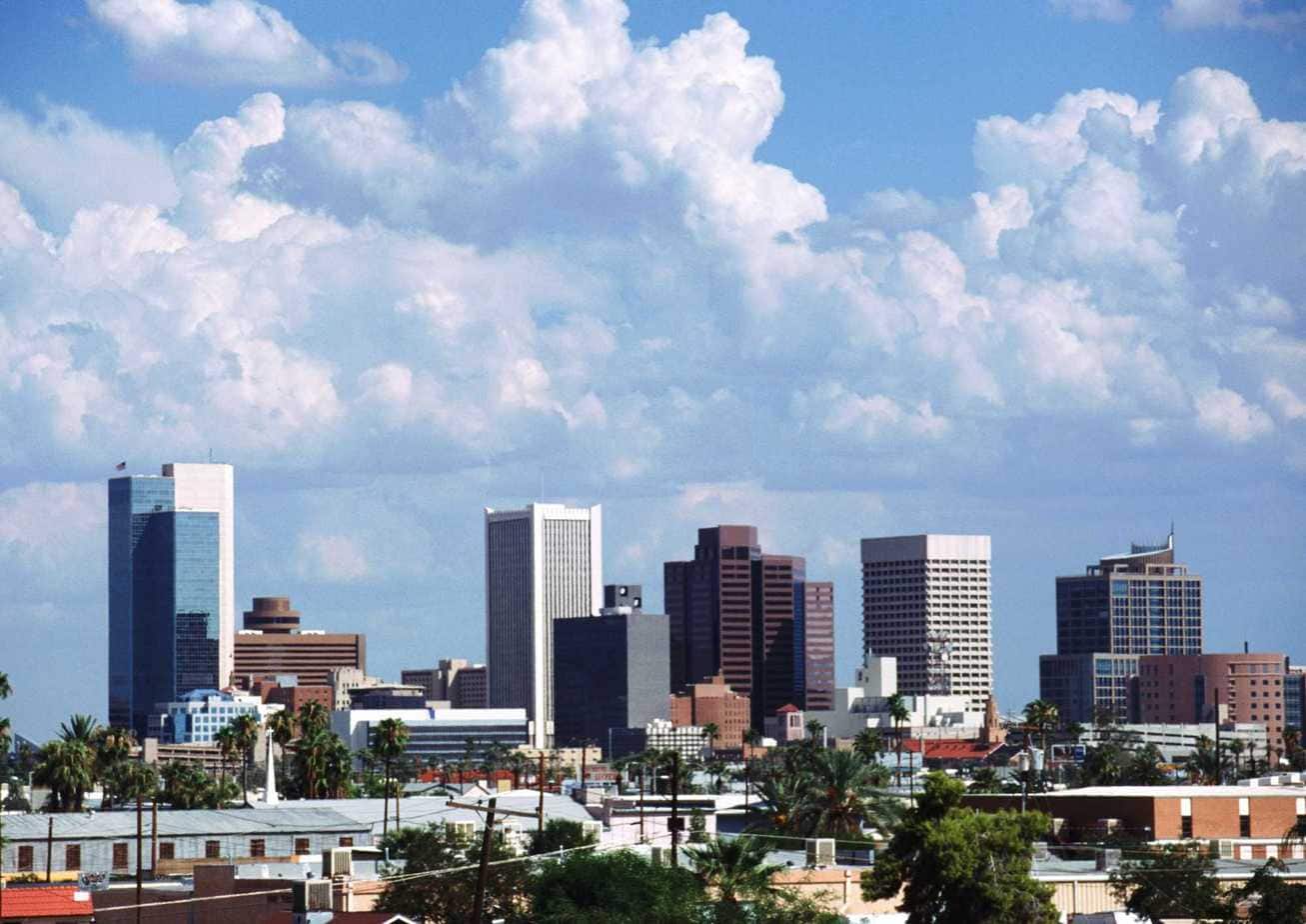 Arizona city from above