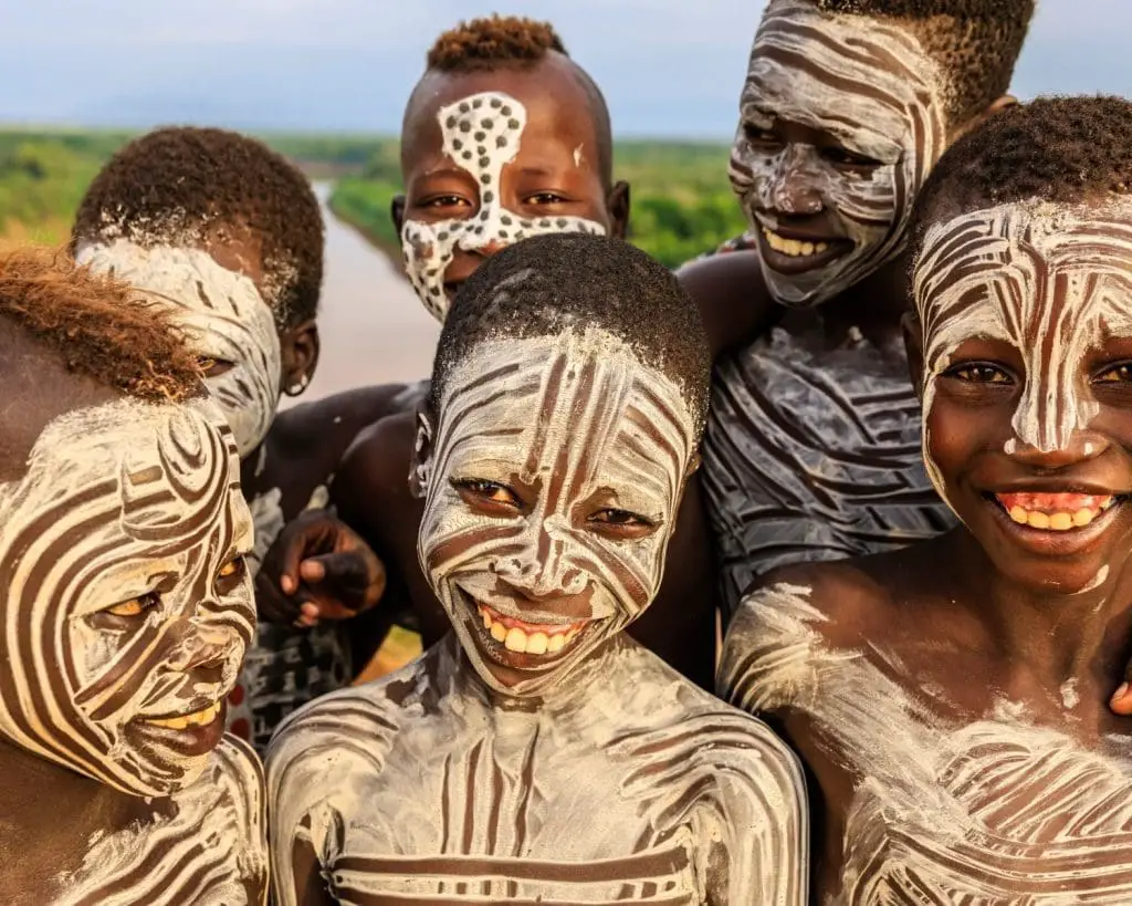 Kids of the Karo Tribe