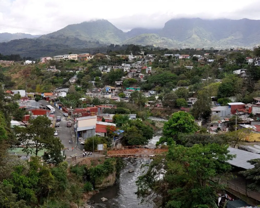 San Jose Costa Rica favelas overview