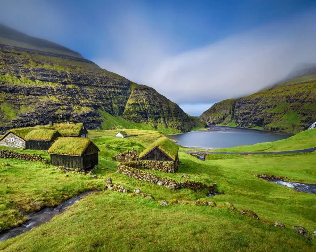 Saksun Village in Faroe Islands