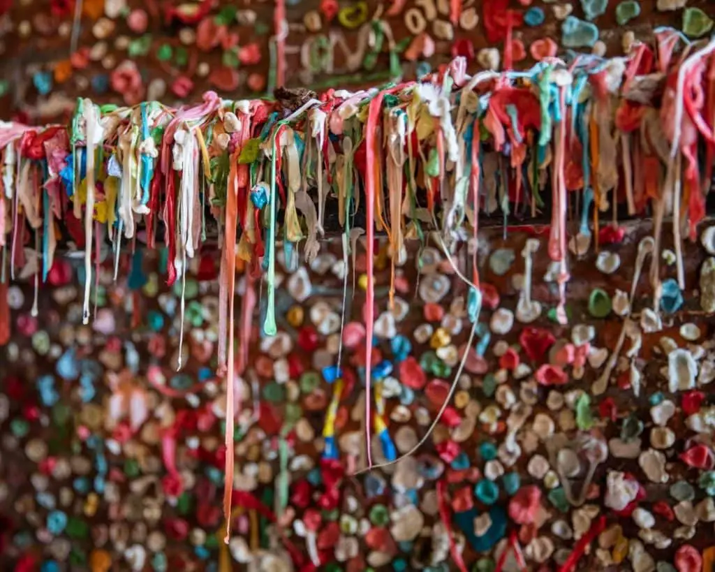 Seattle Washington - Famous Gum Wall in Post Alley
