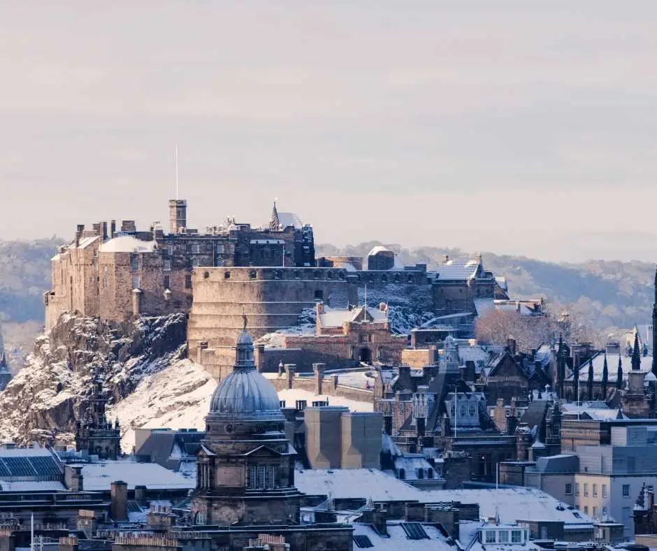 Edinburgh, Scotland winter